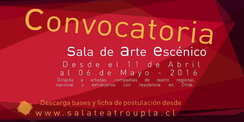 DESCARGA BASES Y FICHA DE POSTULACIÓN CONVOCATORIA SALA UPLA
